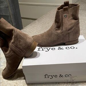 Frye & Co. Brown Suede Ankle Boots